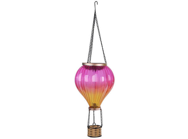 Lampe LED Luftballong 14x14x45cm 4ass Solar/solcelledrevet 