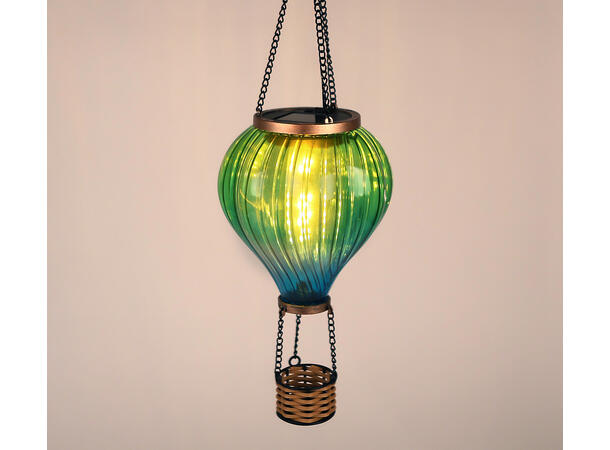 Lampe LED Luftballong 14x14x45cm 4ass Solar/solcelledrevet 