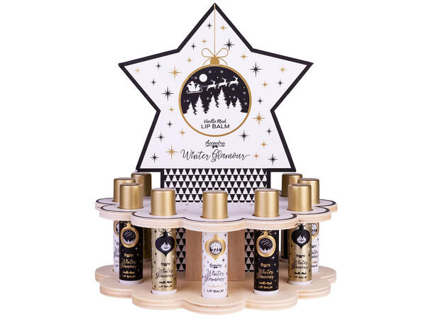Leppepomade Leppebalsam tube 4g 3ass Display 12stk Duft: Vanilla Musk 