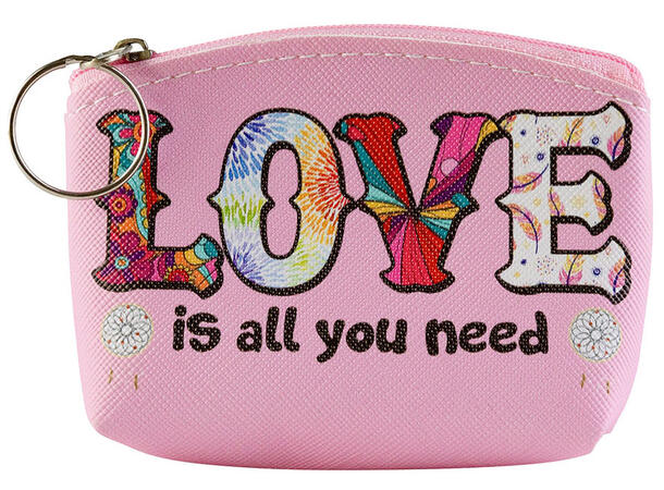 Lommebok Love 10x7cm 6ass Display 12stk 