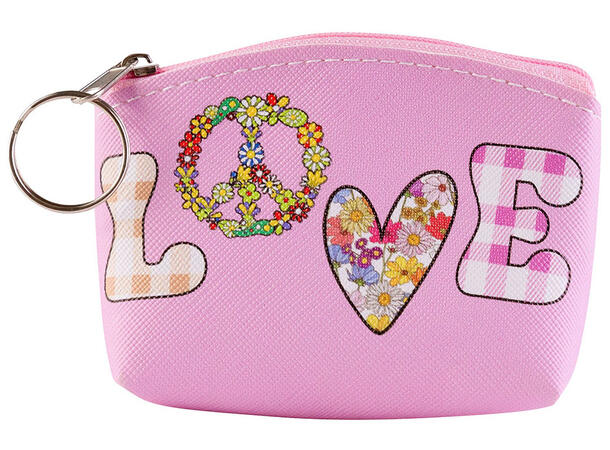 Lommebok Love 10x7cm 6ass Display 12stk 