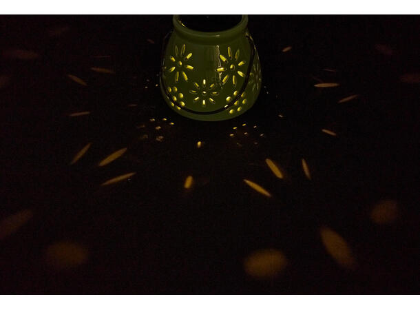 Lykt i keramikk Solar 11,5x11cm 3ass Forpkn.12stk 