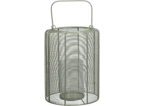 Lykt spiler 23x33cm metall glass grønn Vekt: 1515g 