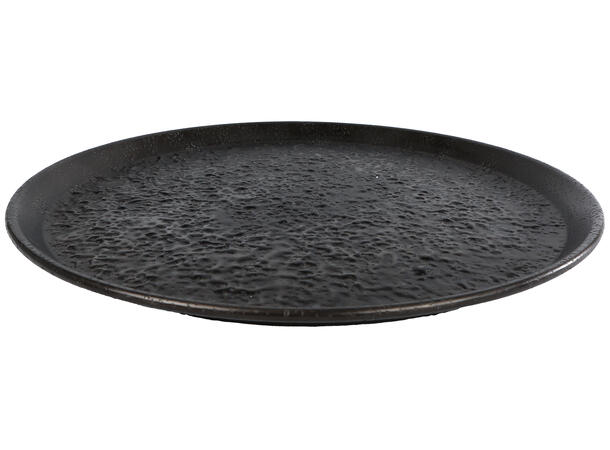 Lysfatt brett antikksort  aluminium 45cm 