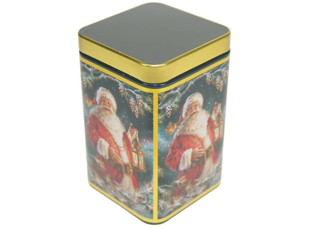 Metallboks Julenisse 7x7x10cm Næringsmiddelsgodkjent 
