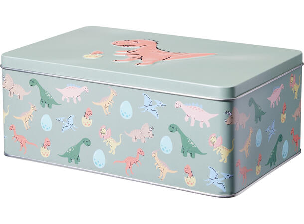 Metallboks motiv for barn 4ass s/2 Forpk 12sett 20x13x8cm 22x16x9cm 