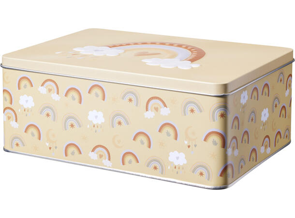 Metallboks motiv for barn 4ass s/2 Forpk 12sett 20x13x8cm 22x16x9cm 