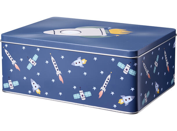 Metallboks motiv for barn 4ass s/2 Forpk 12sett 20x13x8cm 22x16x9cm 