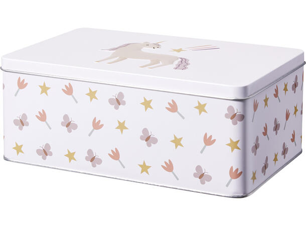 Metallboks motiv for barn 4ass s/2 Forpk 12sett 20x13x8cm 22x16x9cm 