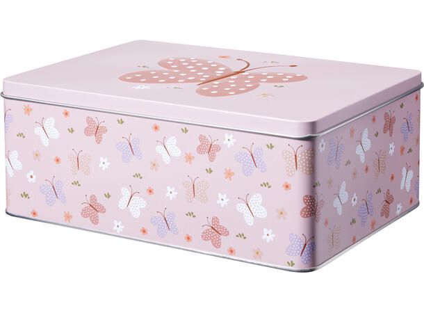 Metallboks motiv for barn 4ass s/2 Forpk 12sett 20x13x8cm 22x16x9cm 