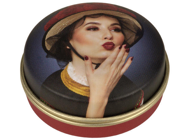 Metallboks pilleboks Lady Diam:4x2cm Display 40stk 