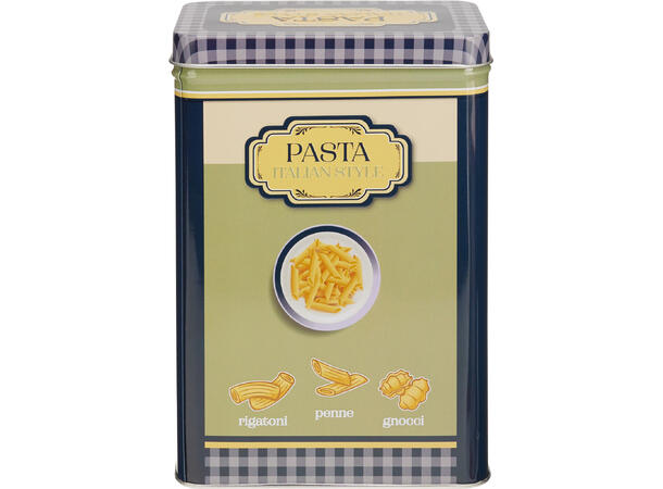 Metallboks retro pasta 12,5x9x18cm 3ass Forpk 24stk 