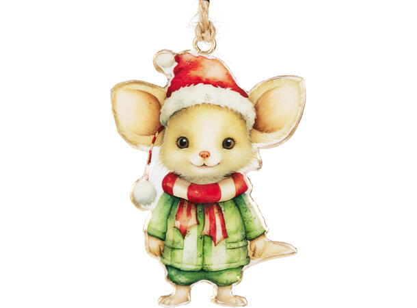 Metallfigur ass julefigurer ca10cm 8ass Display med 72stk 