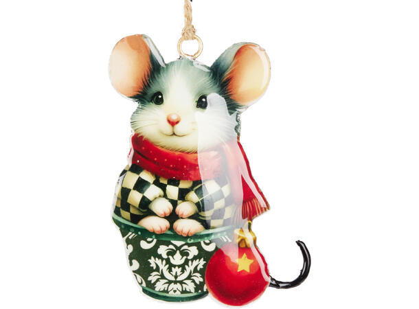 Metallfigur ass julefigurer ca10cm 8ass Display med 72stk 