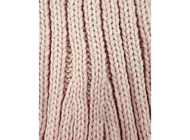 Nisselue ribbestrikket Rosa m/hvit 65cm 