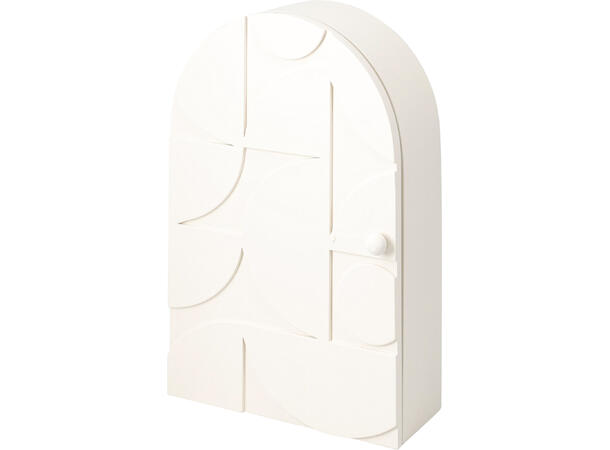 Nøkkelboks MDF 18x6,5x27cm 2ass Offwhite, terracotta med organisk design 