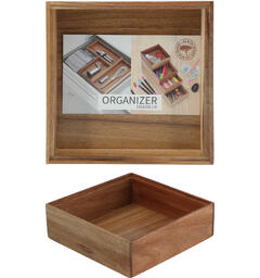 Organizer akasie stablebar 15x15x5cm