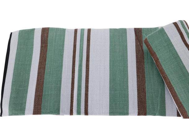 Piknikteppe stripet 150x200cm 2ass PU-lærhank 