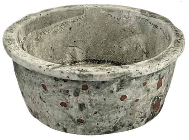 Planteskål grå sement 24x24x9,5cm Forpk 8stk 