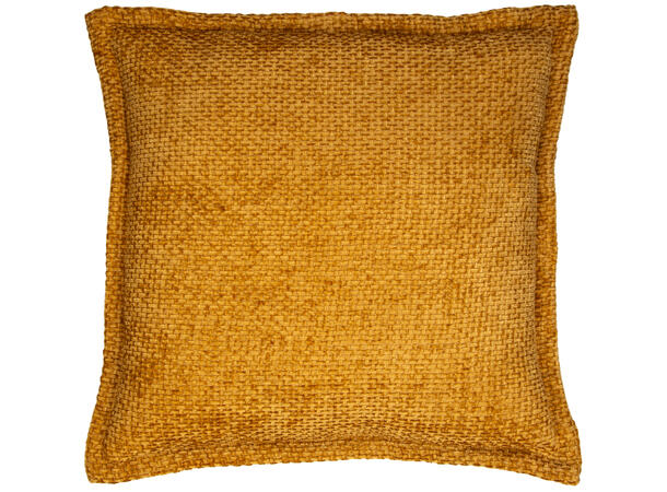Putetrekk vevd cord oker 45x45cm 