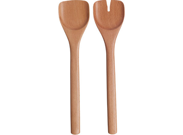 Salatbestikk av bøketre 30cm 2 deler s/2 