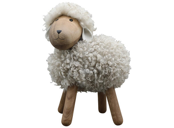 Sau stående tre m/pels 27x18x30cm 