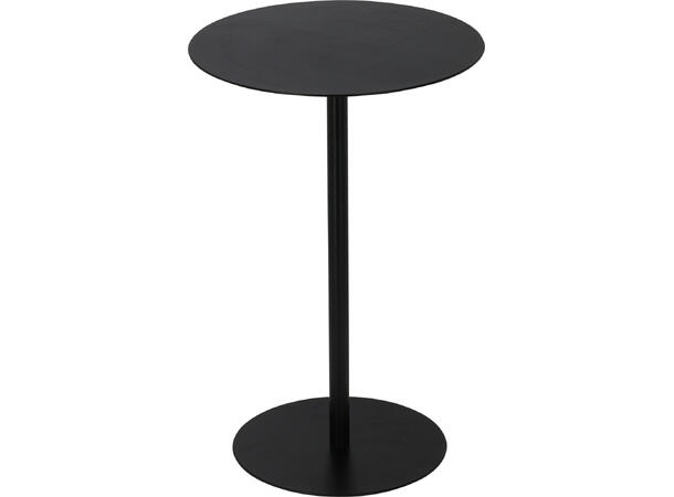 Sidebord sort metall 35x53cm Vekt 3,85kg 