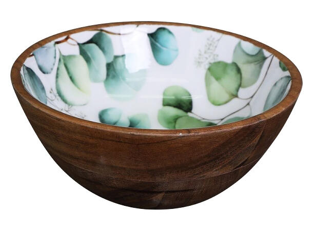 Skål eukalyptus mangotre 17x17x7 cm 