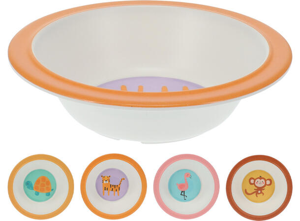 Skål melamin 16x4cm 400ml 4ass Forpk 24stk 