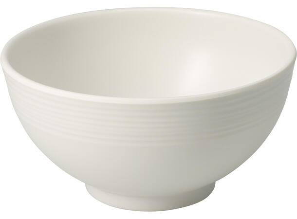 Skål melamin stripet offwhite 14x7cm Med PDAP-belegg 