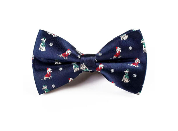 Sløyfe blå m/hund voksen Pakket i gaveeske 