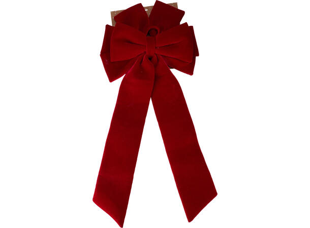 Sløyfe rød 46x90cm dobbel m/oppheng 