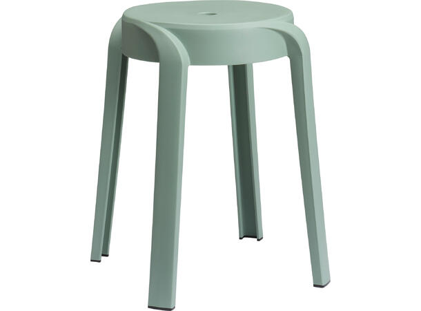 Stol stablebar lys grønn PP 34x45cm UV-beskyttet 