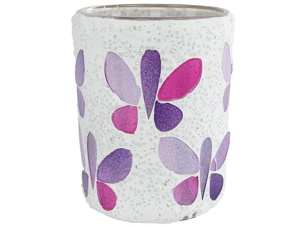 Telysholder sommerfugl 8x10cm 3ass Forpk 12stk 