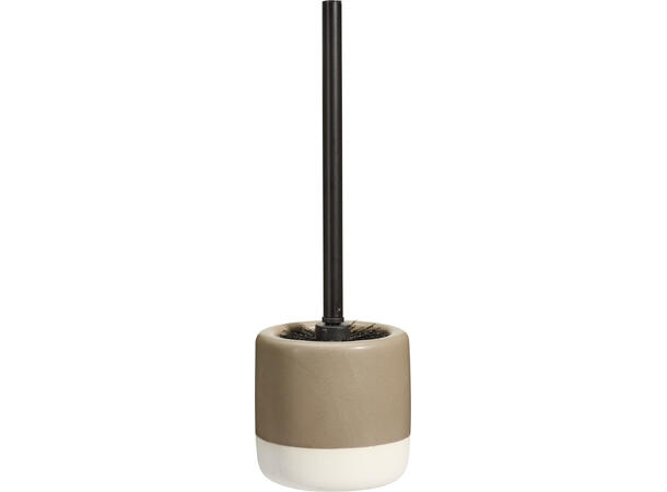 Toalettbørste m/holder 12x38cm 3ass Keramikk/PP 