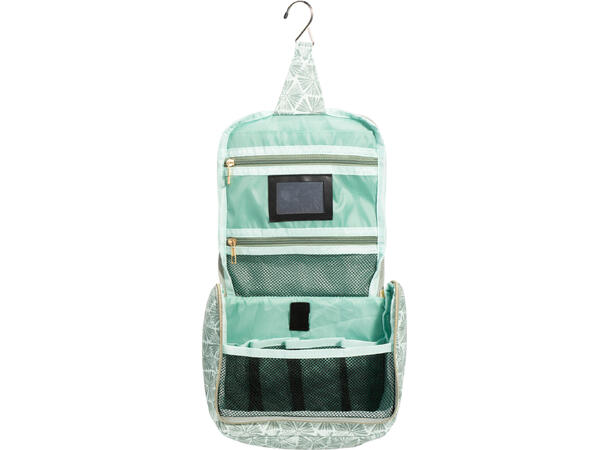 Toalettmappe m/krok pastell 26x22cm 3ass 