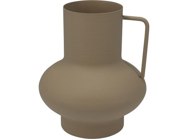 Vase matt sand m/håndtak sink 14x15cm Vekt: 248g 