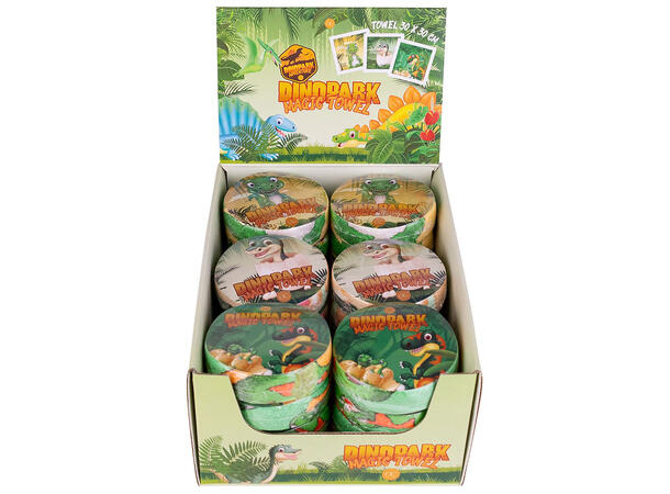 Vaskeklut Dinosaur magisk 30x30cm 3ass Display 24stk 