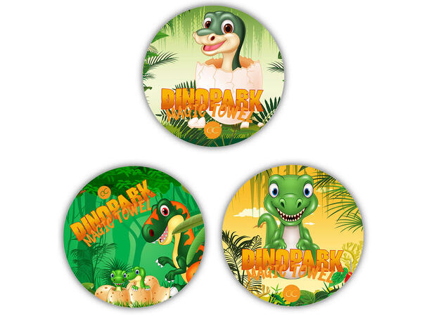 Vaskeklut Dinosaur magisk 30x30cm 3ass Display 24stk 