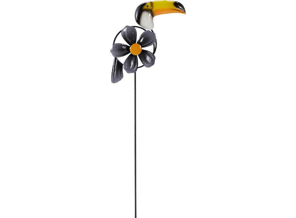 Vindmølle på pinne fugl 19x3x60cm 4ass Display med 24stk 