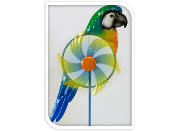 Vindmølle på pinne fugl 19x3x60cm 4ass Display med 24stk 