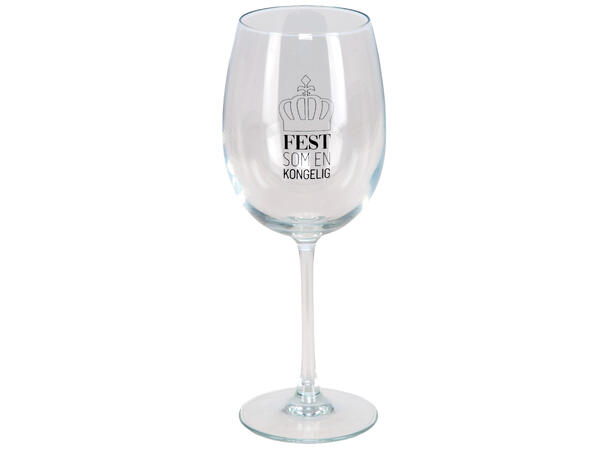Vinglass Fest som en kongelig h:23cm Volum: 480ml. Kommer i gaveeske 