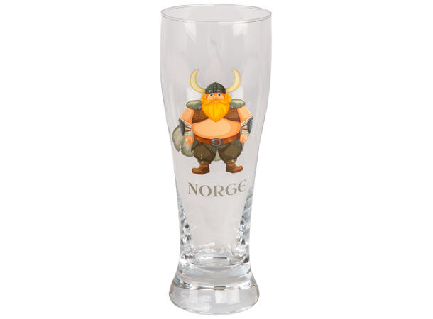 Ølglass m/coaster Viking Norge 0,5l 21cm 