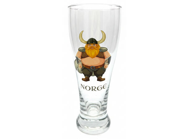 Ølglass m/coaster Viking Norge 0,5l 21cm 