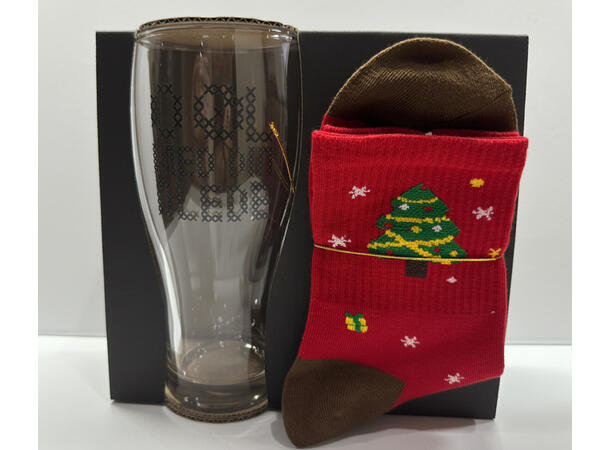 Ølglass m/sokk O Øl med din... 0,5l 16cm 