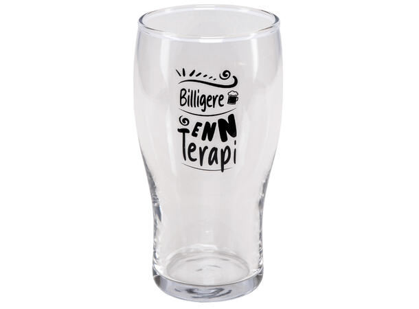 Ølglass m/åpner Billig..terapi 0,5L 16cm Volum: 570ml. Tåler oppvaskmaskin 