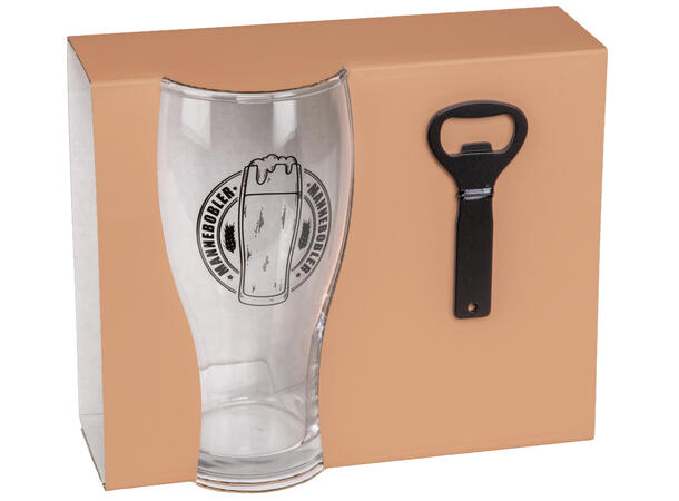 Ølglass m/åpner Mannebobler 0,5L 16cm Volum: 570ml. Tåler oppvaskmaskin 
