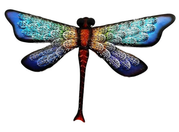 Øyenstikker veggdekor metall 51x4x41cm 