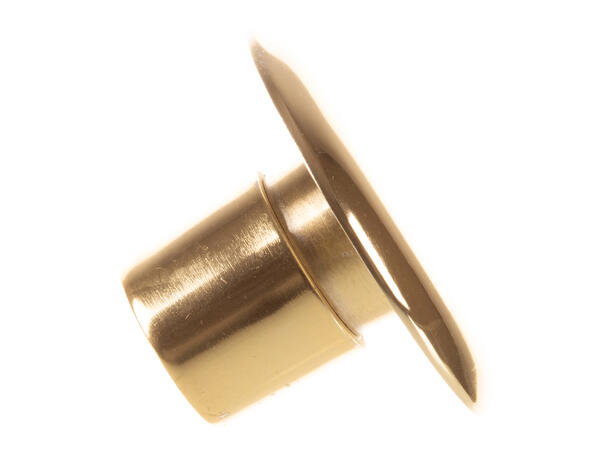 Knagg rund gull metall d:8cm 