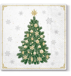 Serviett Frosty Tree Lunsjserviett 20 stk 3-lags 33x33cm